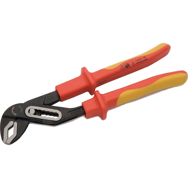 Tools 10" Box Joint Water Pump Pliers, Insulted Handle